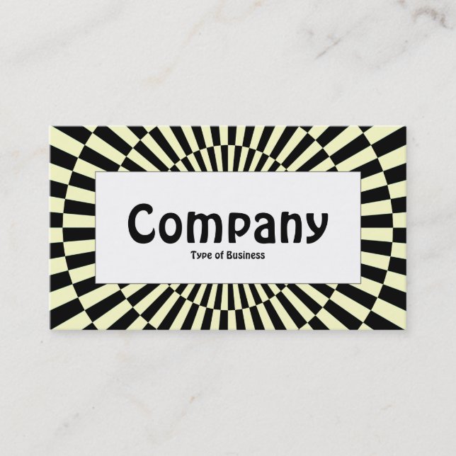 Centre Label - Op Art 08 Business Card (Front)