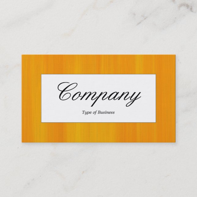 Centre Label - Painted Orange Business Card (Front)