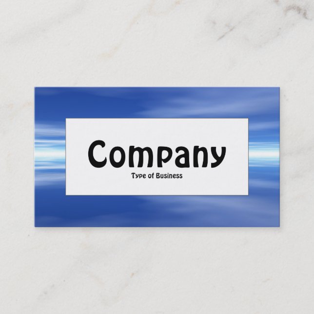 Centre Label - Reflections Business Card (Front)