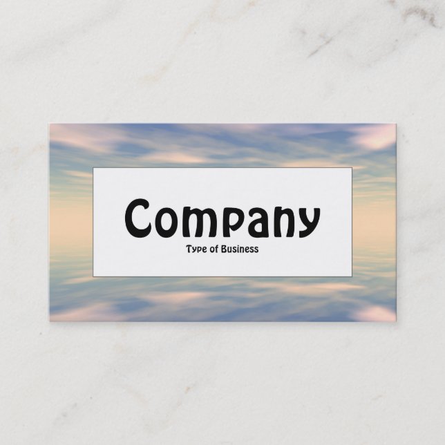 Centre Label - Reflections II Business Card (Front)
