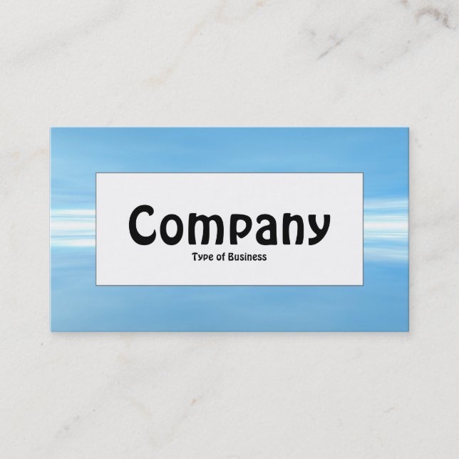 Centre Label - Reflections III Business Card (Front)
