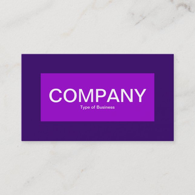 Centre Label - Shades of Purple Business Card (Front)