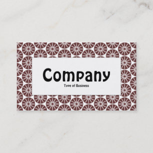 Centre Label - Star Wheel - Brown Business Card