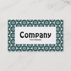 Centre Label - Star Wheel - Dark Green Business Card