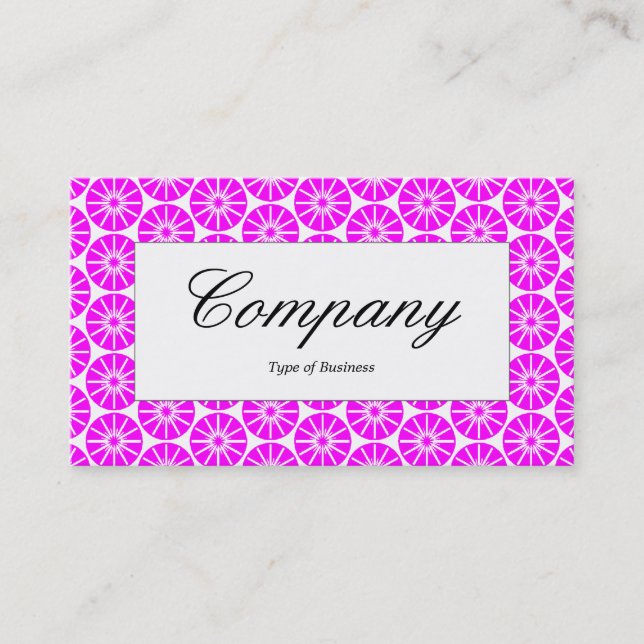 Centre Label - Star Wheel - Magenta Business Card (Front)