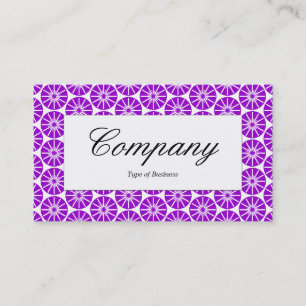Centre Label - Star Wheel - Purple Business Card
