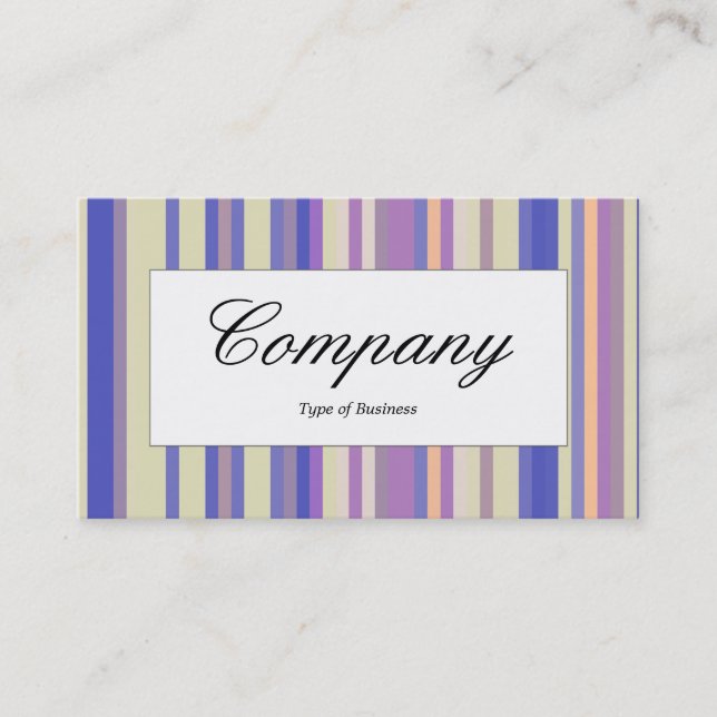 Centre Label - Stripes 06 Business Card (Front)