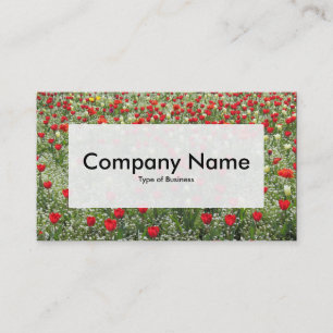Centre Label v3 - Bed of Tulips Business Card