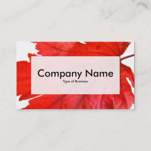 Centre Label v3 - Japanese Maple Leaf Business Card