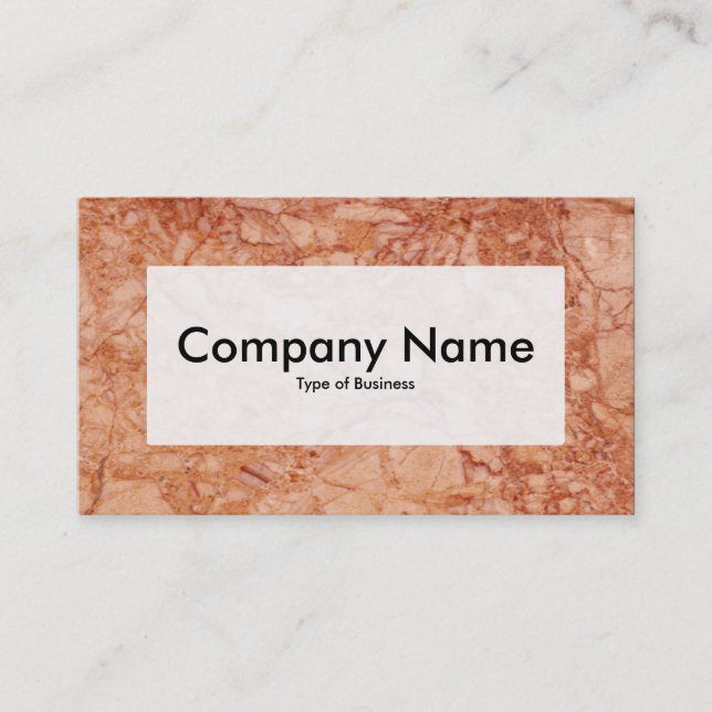 Centre Label v3 - Marble 02 Business Card (Front)