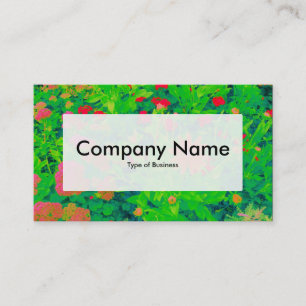 Centre Label v3 - Psychedelic Flower Bed Business Card