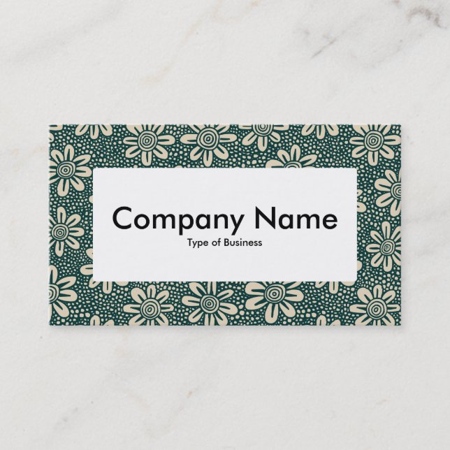 Centre Label v4 - 140617 - Dk Green and Beige Business Card (Front)