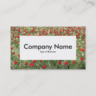 Centre Label v4 - Bed of Tulips Business Card