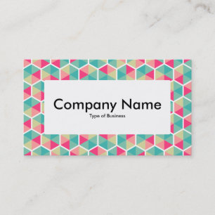 Centre Label v4 - Hexagon Pattern 02 Business Card