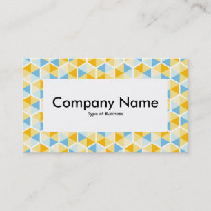 Centre Label v4 - Hexagon Pattern 03 Business Card