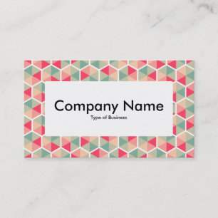 Centre Label v4 - Hexagon Pattern 04 Business Card