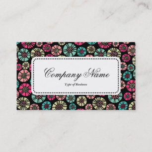 Centre Label v5 - Abstract Flowers 031023 Business Card
