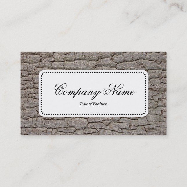 Centre Label v5 - Bark 01 Business Card (Front)