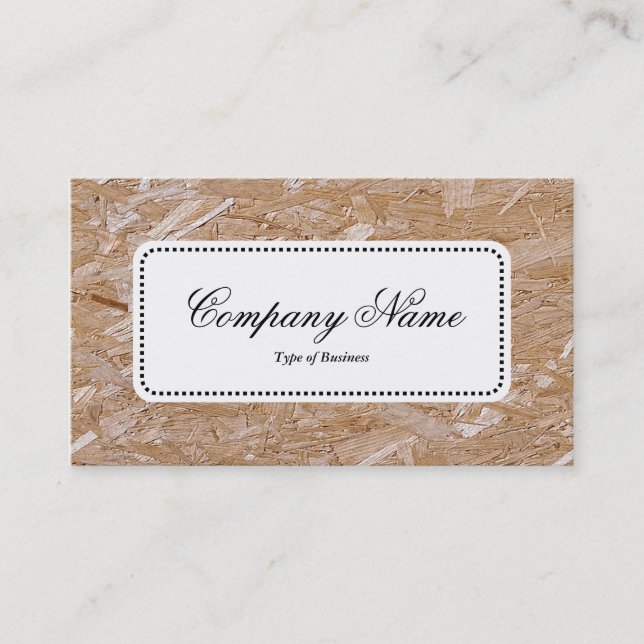 Centre Label v5 - Chipboard Business Card (Front)