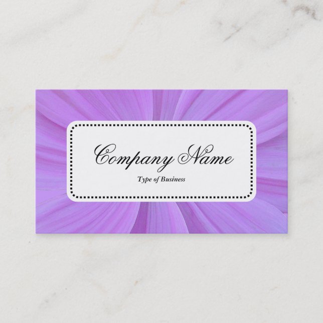 Centre Label v5 - Cosmos Flower Business Card (Front)