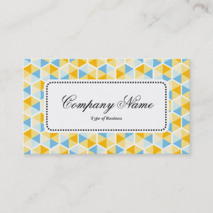 Centre Label v5 - Hexagon Pattern 03 Business Card