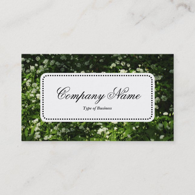 Centre Label v5 - Wild Garlic Business Card (Front)