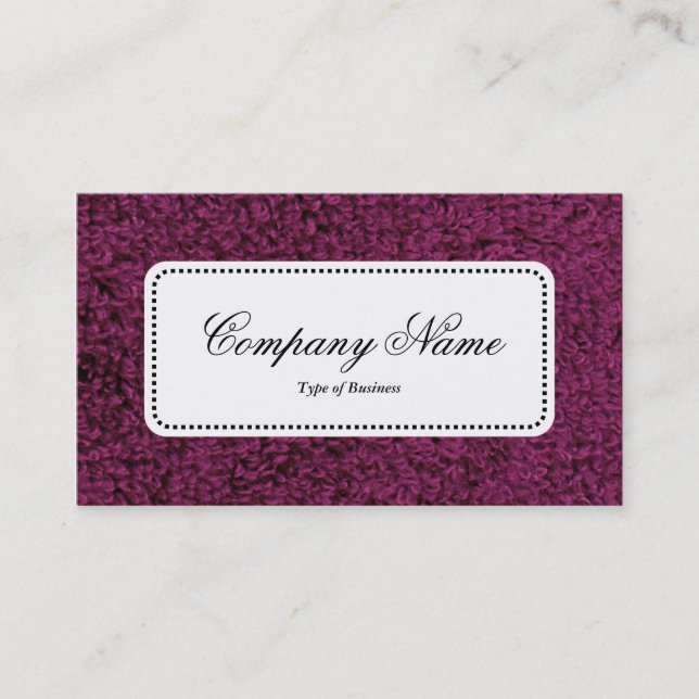 Centre Label v5 - Woolly Carpet 02 Business Card (Front)