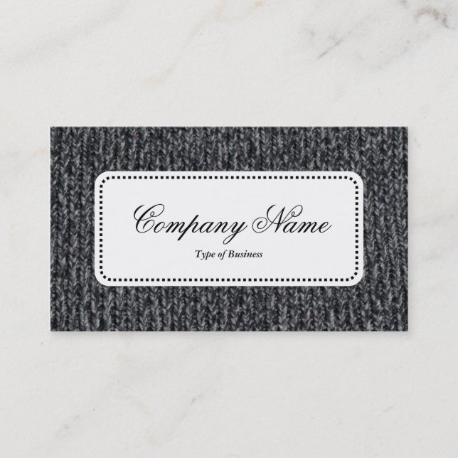 Centre Label v5 - Woolly Jumper 02 Business Card (Front)