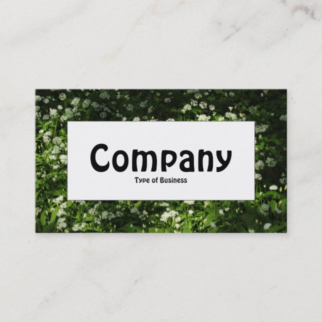 Centre Label - Wild Garlic Business Card (Front)