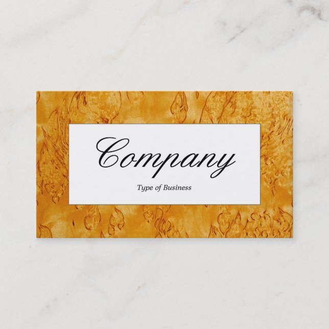 Centre Label - Wood 03 Business Card (Front)