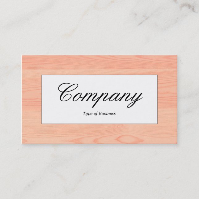 Centre Label - Wood 05 Business Card (Front)