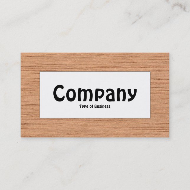 Centre Label - Wood 06 Business Card (Front)