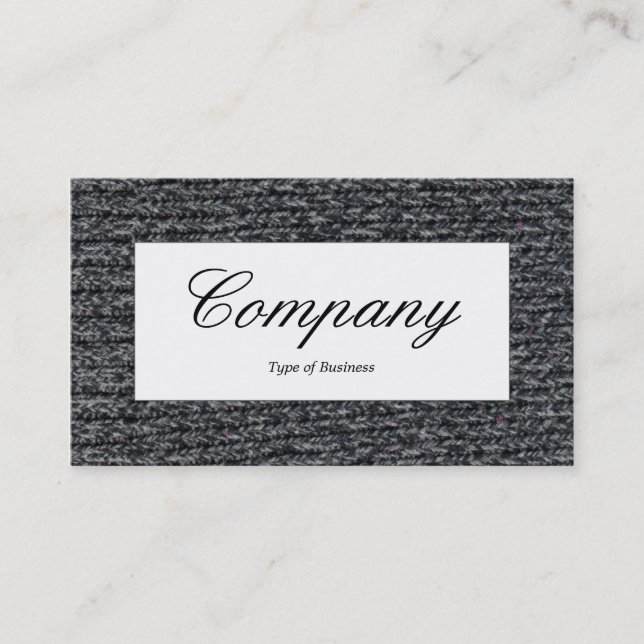 Centre Label - Woolly Jumper 01 Business Card (Front)