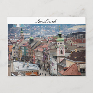 Centre of Innsbruck Postcard