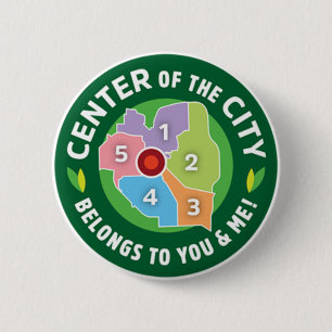Centre of the City 6 Cm Round Badge