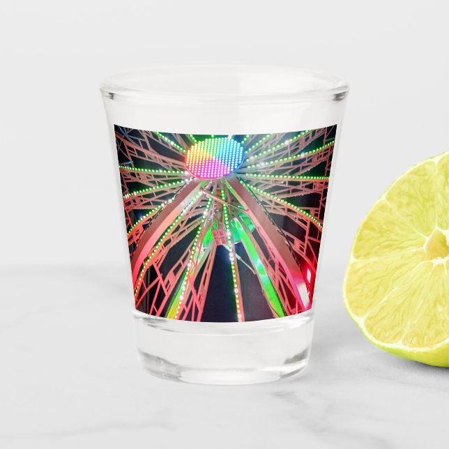 Centre, of the Ferris wheel  Shot Glass (Front)