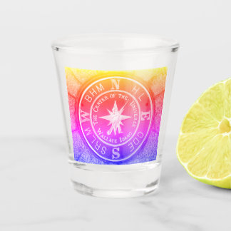 Centre of the Universe in Wallace Idaho V2 Shot Glass