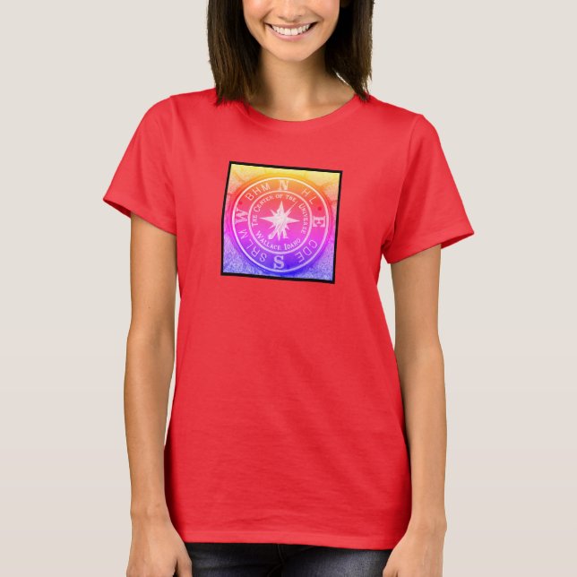 Centre of the Universe in Wallace Idaho V2 T-Shirt (Front)