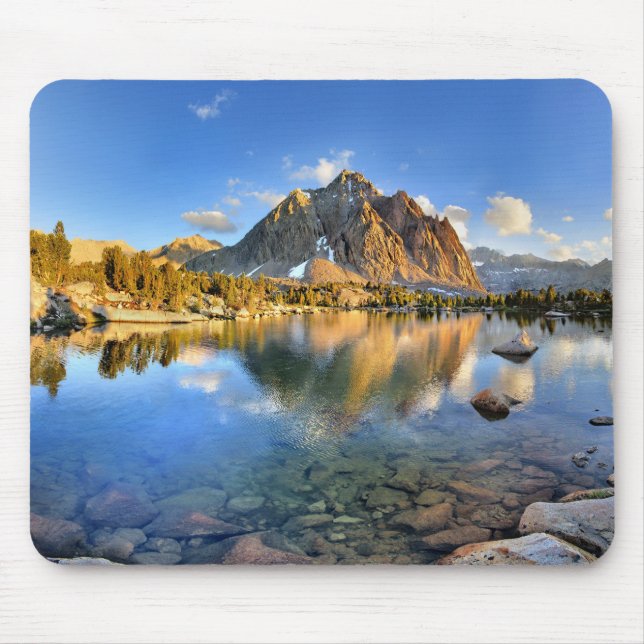 Centre Peak over Lower Golden Bear Lake - Sierra Mouse Mat (Front)