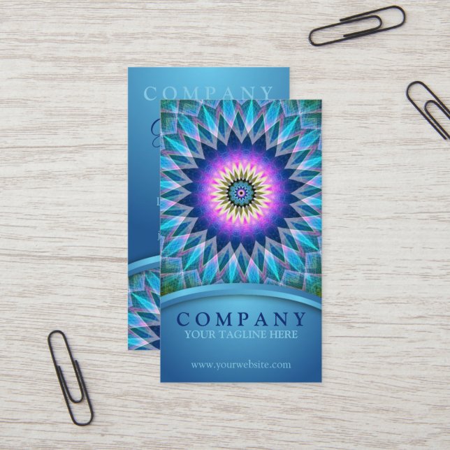 Centre Point Mandala Business Card (Front/Back In Situ)