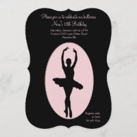 Centre Stage Ballerina Invitation #2