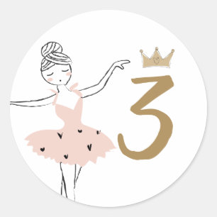 Centre Stage Birthday Party  Classic Round Sticker