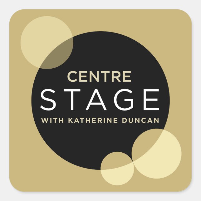Centre Stage Square Sticker (Front)