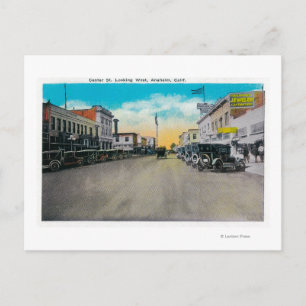 Centre Street Looking WestAnaheim, CA Postcard