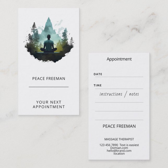 Centre Within | Forest Meditation Business Card (Front/Back)