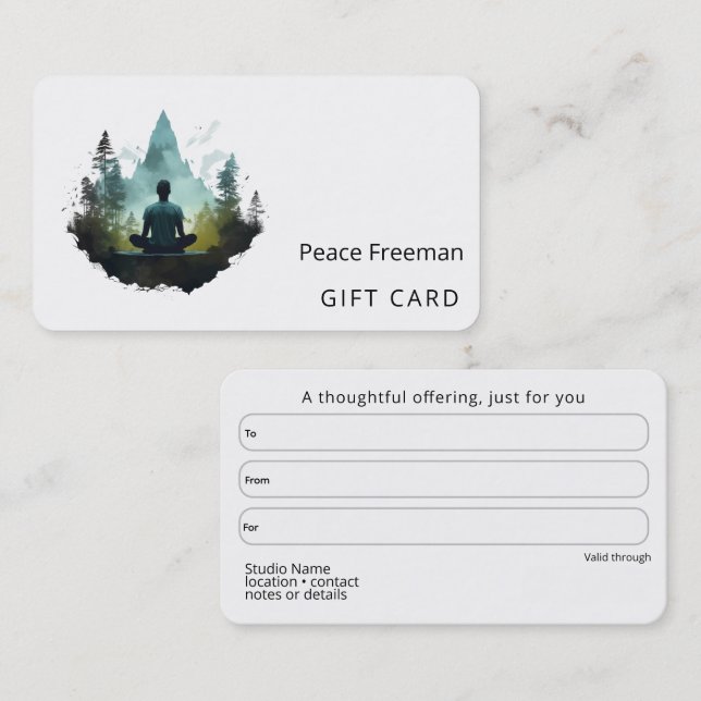 Centre Within | Forest Meditation Business Card (Front/Back)