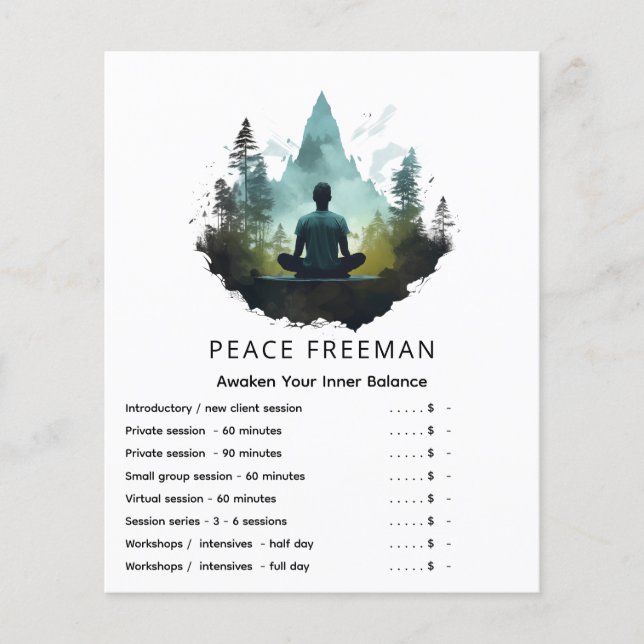Centre Within | Forest Meditation Flyer (Front)