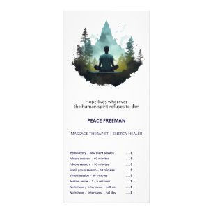 Centre Within Forest Meditation Rack Card