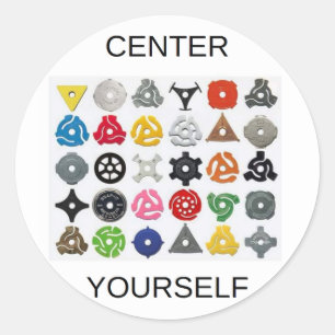 Centre Yourself Classic Round Sticker
