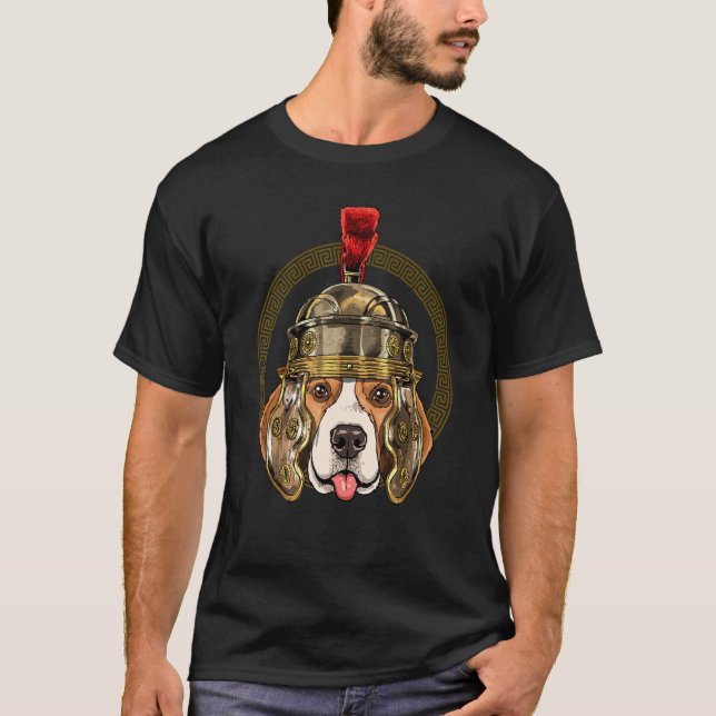 Centurion Beagle Dog Ancient Rome Roman Empire Pet T-Shirt (Front)